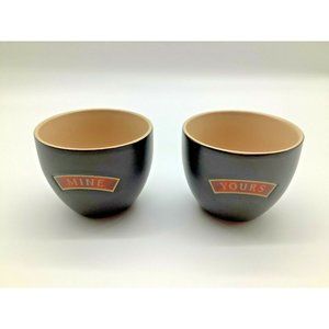 Baileys'  "Yours" and "Mine" Cups/Dessert Bowls